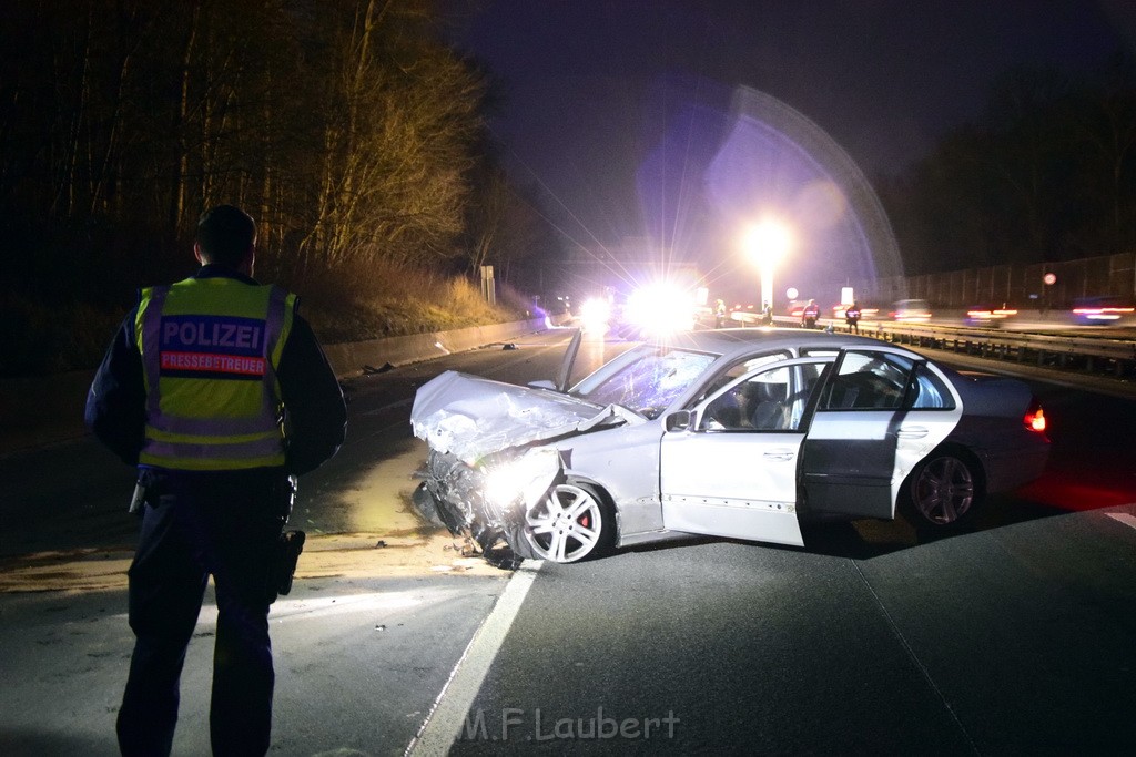 Schwerer VU A 4 Rich Aachen kurz vor AK Koeln Sued P69.JPG - Miklos Laubert